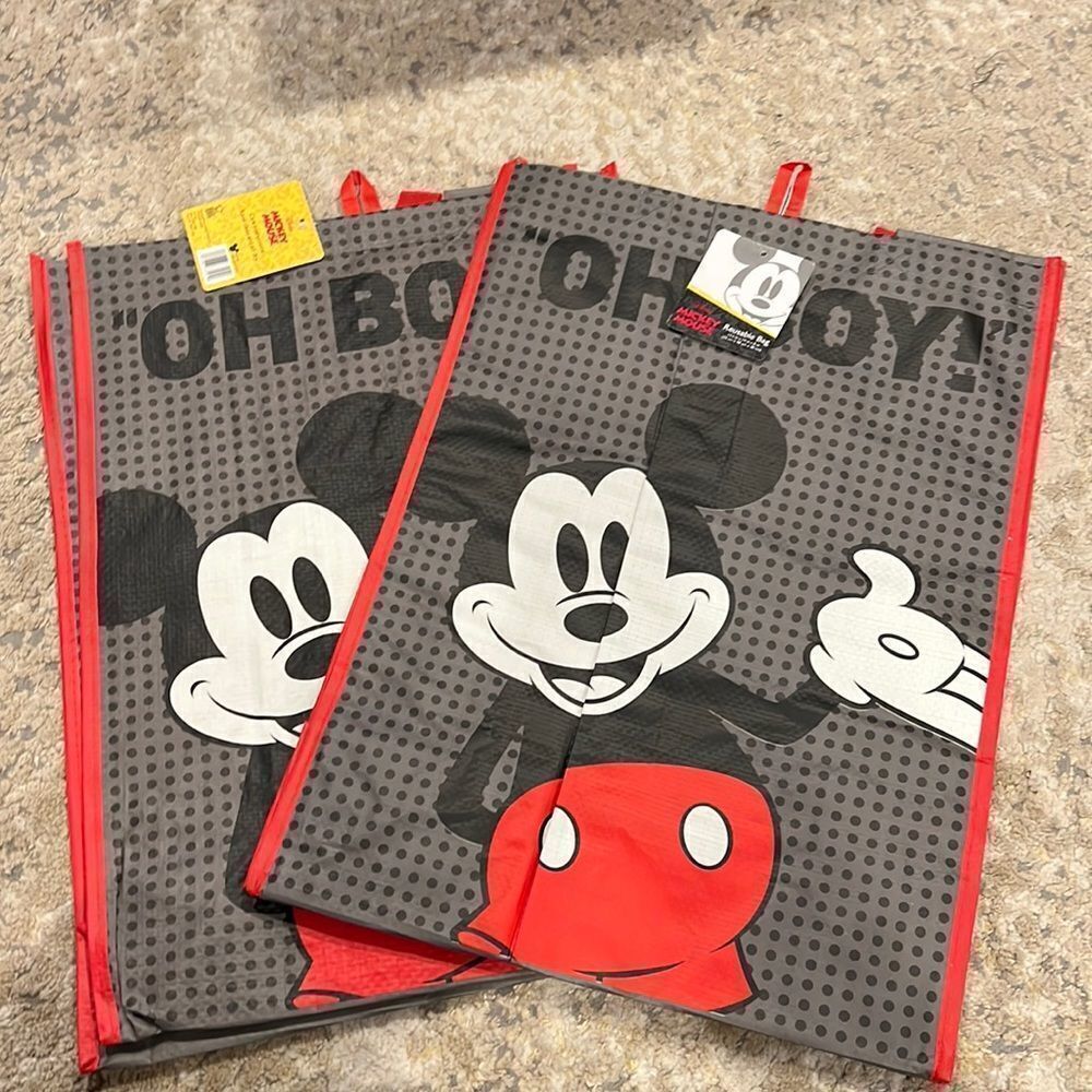 Disney Mickey Mouse graphic reusable grocery candy bag NWT